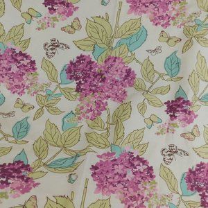 Waverly April In Paris Floral Sugarplum Drapery Sewing Fabric 64"x55" Pre-owned